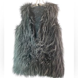 Tapis sleeveless lined Faux Fur Vest ladies small